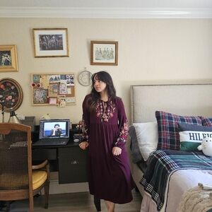 Knox rose wine red dress